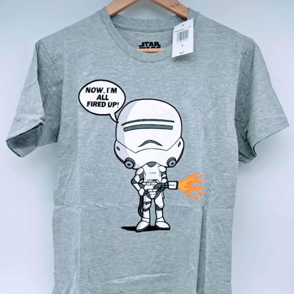 Star Wars Men's Small Gray Stormtrooper Shirt Mad Engine New With Tags NWT